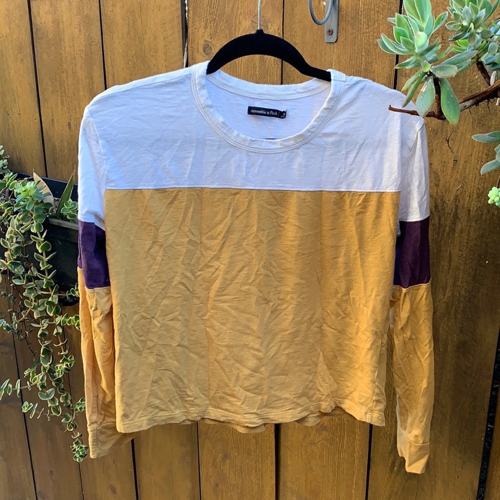 Abercrombie crop rugby top